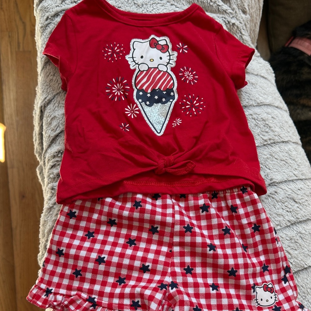 Hello Kitty Red and White Kids Set